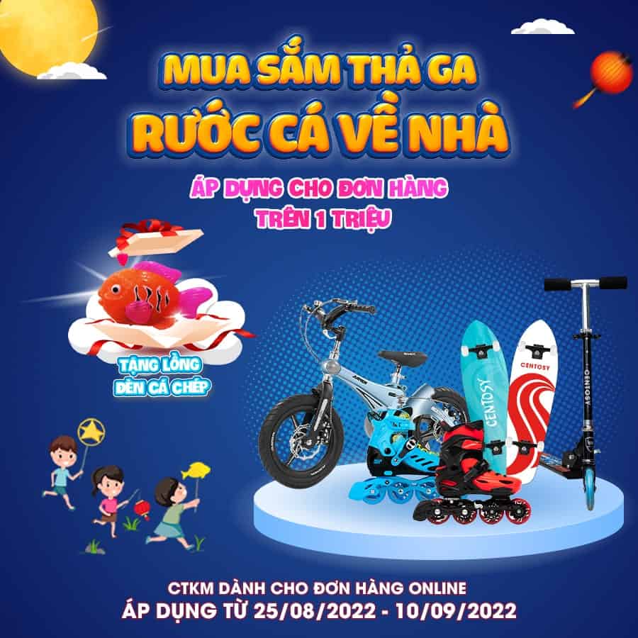 TRUNG THU MUA SẮM THẢ GA - RƯỚC CÁ VỀ NHÀ