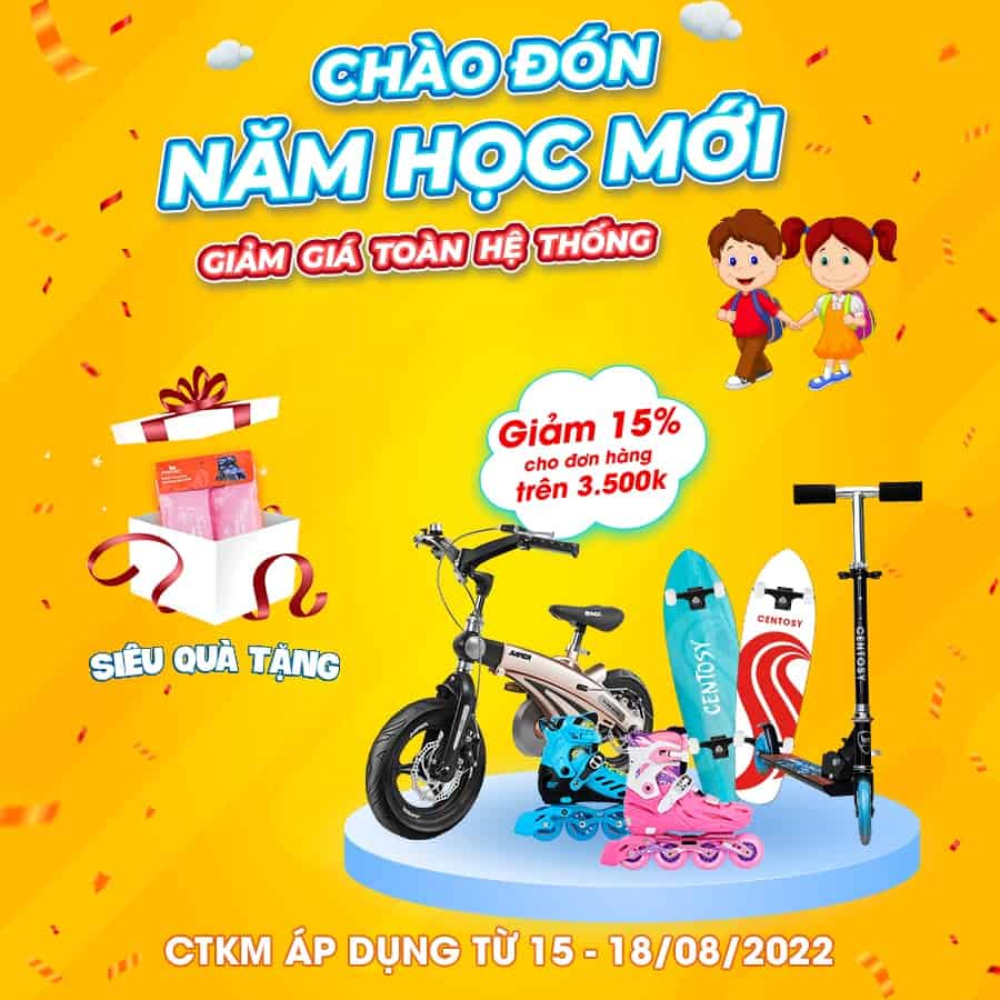 CHÀO ĐÓN NĂM HỌC MỚI GIẢM NGAY 15% TOÀN BỘ HỆ THỐNG
