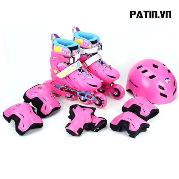 Giày Patin Trẻ Em Flying Eagle NT Combo Hồng