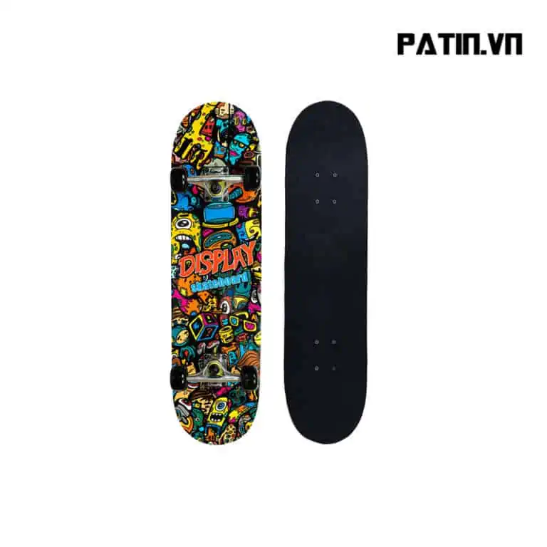 Ván trượt Skateboard Bensai 10 gỗ ép 7 lớp cho người mới tập trượt ván