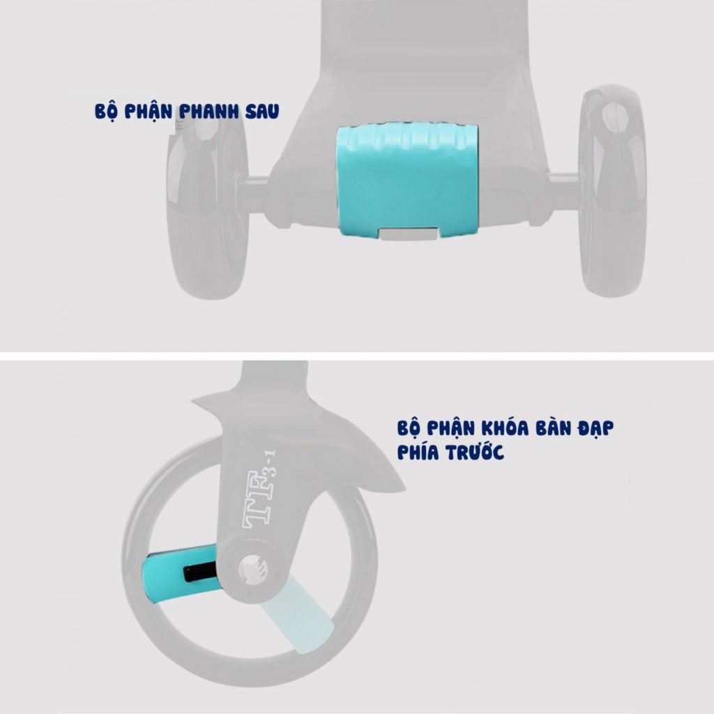 Xe Trượt Scooter Trẻ Em 3in1