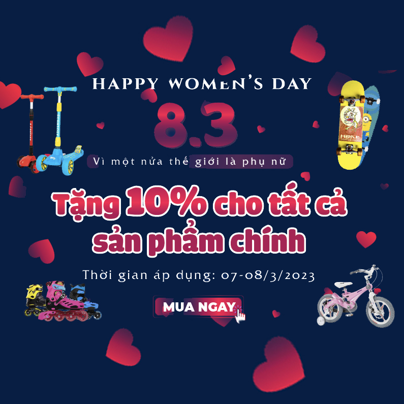 Siêu sale 8/3 – Tưng bừng khuyến mãi – Ưu đãi ngọt ngào