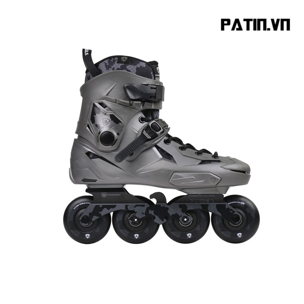 9 Tất tần tật về giày patin Flying Eagle X3 màu Xám/ Trắng